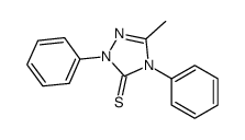 5-methyl-2,4-diphenyl-1,2,4-triazole-3-thione结构式