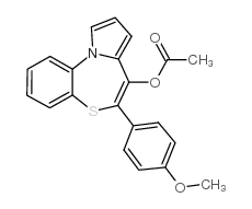 5-(4-甲氧苯基)吡咯[2,1-d][1,5]苯并噻庚因-4-醇醋酸盐结构式