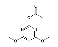4,6-dimethoxy-1,3,5-triazin-2-yl acetate结构式