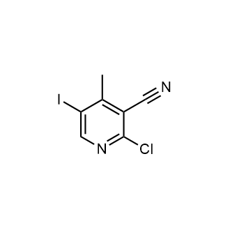 2-氯-5-碘-4-甲基烟腈结构式