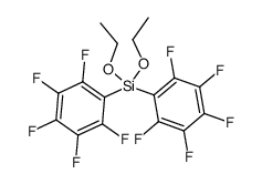 bis-(pentafluoro phenyl) diethoxy silane Structure