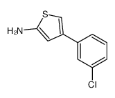 4-(3-氯苯基)噻吩-2-胺结构式