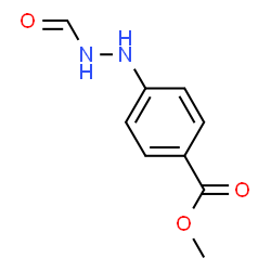 Benzoic acid, 4-(2-formylhydrazino)-, methyl ester (9CI)结构式