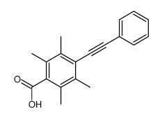 2,3,5,6-tetramethyl-4-(2-phenylethynyl)benzoic acid Structure