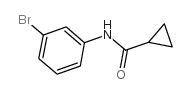 N-(3-bromophenyl)cyclopropanecarboxamide结构式