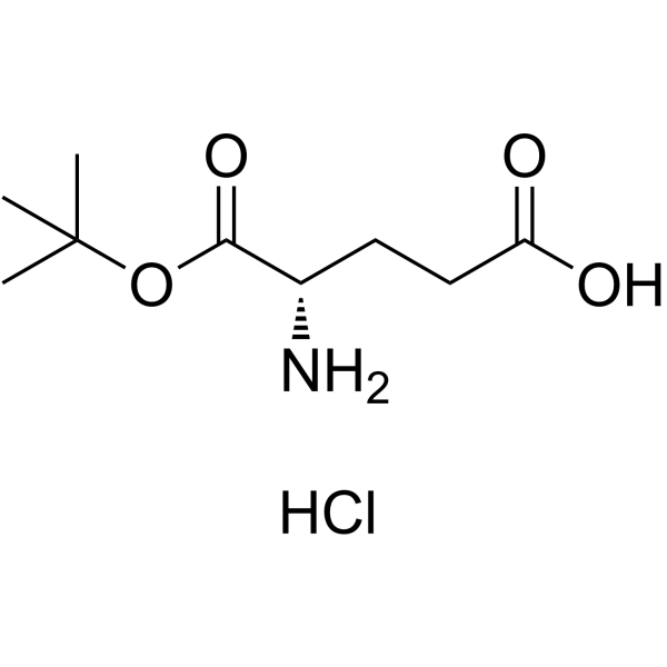 L-谷氨酸-1-叔丁酯盐酸盐结构式