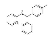 N-(phenyl(p-tolyl)methyl)pyridin-2-amine结构式