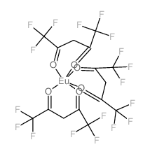 Europium,tris(1,1,1,5,5,5-hexafluoro-2,4-pentanedionato-kO2,kO4)-, (OC-6-11)-结构式
