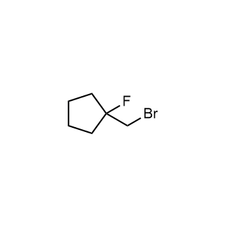 1-(Bromomethyl)-1-fluorocyclopentane Structure