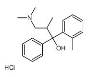 3-(dimethylamino)-2-methyl-1-(2-methylphenyl)-1-phenylpropan-1-ol,hydrochloride结构式