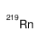 radon-219 atom Structure