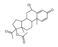 [(6S,8R,9S,10R,13S,14S,17R)-17-acetyl-6-chloro-10,13-dimethyl-3-oxo-7,8,9,11,12,14,15,16-octahydro-6H-cyclopenta[a]phenanthren-17-yl] acetate Structure