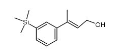 (E)-3-[3'-(trimethylsilyl)phenyl]-2-buten-1-ol结构式