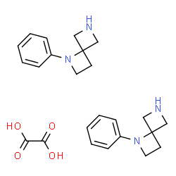1-苯基-1,6-二氮杂螺[3.3]庚烷半草酸酯结构式