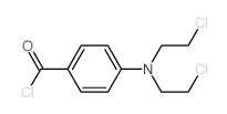 Benzoyl chloride,4-[bis(2-chloroethyl)amino]- Structure
