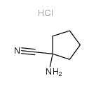 1-氨基环戊烷腈盐酸盐结构式
