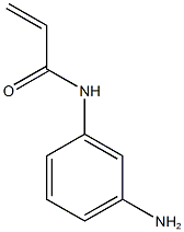 N-(3-氨基苯基)丙烯酰胺结构式