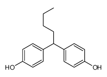 1,1-双(4-羟基苯基)戊烷结构式