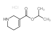 1,2,5,6-四氢-1-甲基-3- 吡啶羧酸乙酯盐酸盐结构式