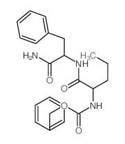 benzyl N-[1-[(1-carbamoyl-2-phenyl-ethyl)carbamoyl]butyl]carbamate Structure