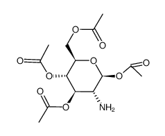 TETRA-O-ACETYL-2-AMINO-2-DEOXY-ALPHA-D-GLUCOPYRANOSE结构式