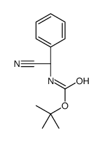 tert-butyl N-[(S)-cyano(phenyl)methyl]carbamate Structure