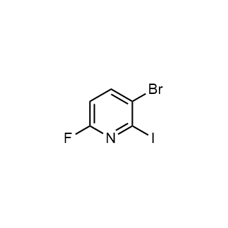 3-溴-6-氟-2-碘-吡啶结构式