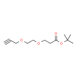 Propargyl-PEG2-Boc结构式
