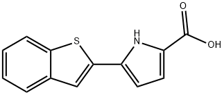 5-(苯并[B]噻吩-2-基)-1H-吡咯-2-羧酸结构式