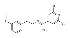 2,6-dichloro-N-[2-(3-methoxyphenyl)ethyl]pyridine-4-carboxamide Structure