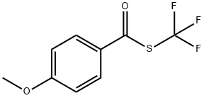 4-甲氧基苯甲酸三氟甲硫基酯结构式