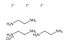 cobalt(3+),ethane-1,2-diamine,triiodide结构式