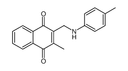 2-methyl-3-[(4-methylanilino)methyl]naphthalene-1,4-dione结构式