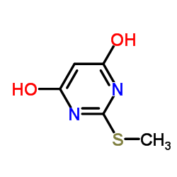 2-(methylthio)pyrimidine-4,6-diol structure