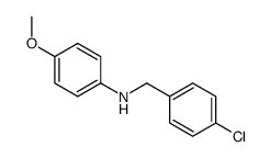 N-[(4-chlorophenyl)methyl]-4-methoxyaniline结构式