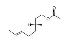 (R)-3,7-dimethyloct-6-enyl acetate结构式