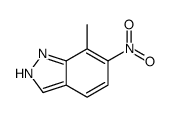 7-甲基-6-硝基-1H-吲唑结构式