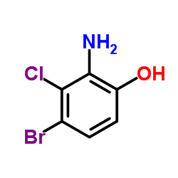 2-Amino-4-bromo-3-chlorophenol结构式