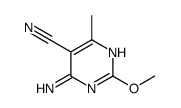 4-氨基-2-甲氧基-6-甲基嘧啶-5-甲腈结构式