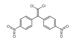1,1-dichloro-2,2-bis(4-nitrophenyl)ethene结构式
