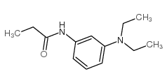 N-[3-(二乙氨基)苯基]丙酰胺结构式