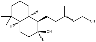 [1R,4aα,(-)]-Decahydro-1-(5-hydroxy-3-methyl-3-pentenyl)-2,5,5,8aα-tetramethylnaphthalene-2β-ol picture