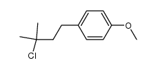 1-(3-chloro-3-methylbutyl)-4-methoxybenzene结构式