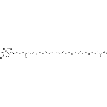 Biotin-PEG7-thiourea Structure
