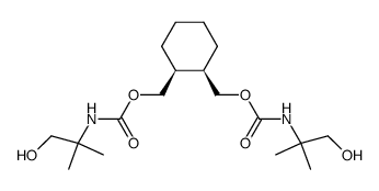 cis-1,2-Cyclohexanedimethyl bis[N-(2-hydroxy-1,1-dimethylethyl)carbamate]结构式