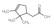 2-(2,2,3-三甲基-3-环戊烯)乙酸结构式