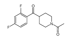 1-[4-(2,4-二氟苯甲酰基)-哌啶-1-基]-乙酮结构式