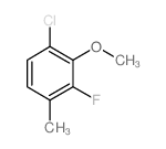 6-CHLORO-2-FLUORO-3-METHYLANISOLE structure