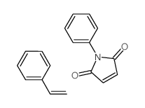 1-苯基-1H-吡咯-2,5-二酮与乙烯基苯的聚合物(9CL)结构式