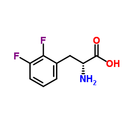D-2,3-二氟苯丙氨酸结构式